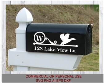 Mail Box Monogram, Duck svg, Download svg png ai eps dxf, compatible all Cutters, Printers, CNC Routers using any of the listed file types