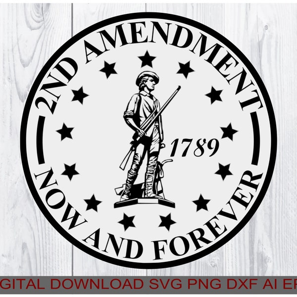 2nd Amendment, Homeland svg, Download svg png ai eps dxf, compatible all Cutters, Printers, CNC Routers using any of the listed file types