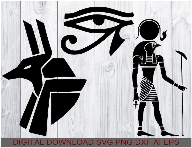 Egyptian Gods, Decal Svg Download, Svg Png Ai Eps Dxf, Compatible All ...