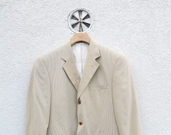 McNeal Ecru Cotton Sport Coat, Old Money Preppy Blazer