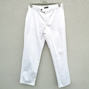 Men&#39;s White Cotton chino pants  Marina Militare Sportswear Relaxed  Fit  Casual Trousers for Dad