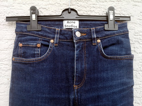 Womens ACNE Studios skinny jeans Pin RW Rinse  Hi… - image 5