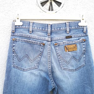 Vintage Wrangler Evolution 90s Jeans: Light Blue Distressed Denim image 5
