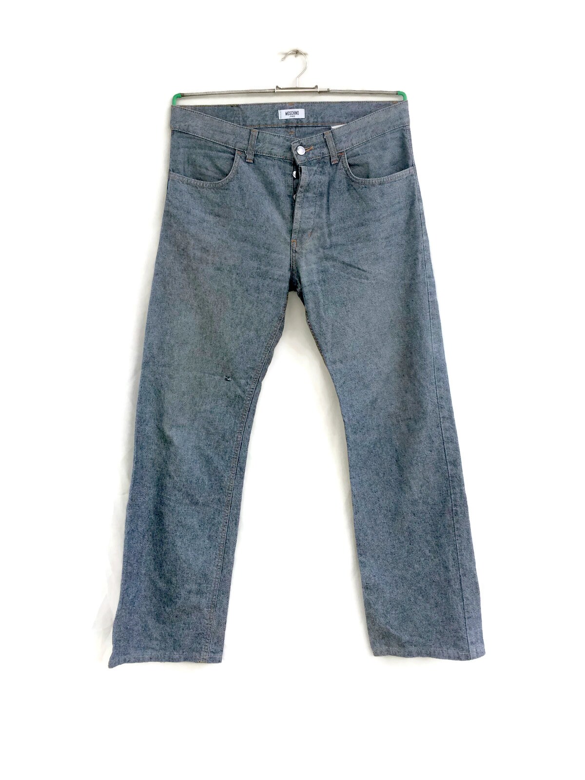 Vintage 90s Moschino Straight Leg Jeans Size 33'' - Blue Vintage 90s Moschino Straight Leg Jeans Size 33'' - Blue