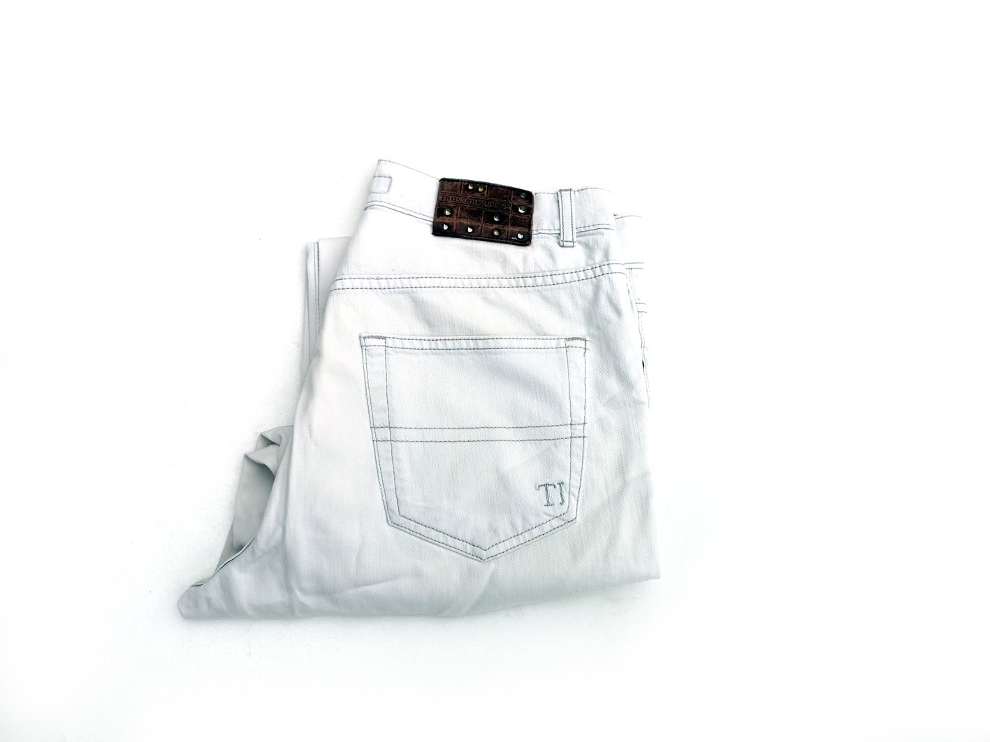 パンツ theredthread corded script denim white M パンツ