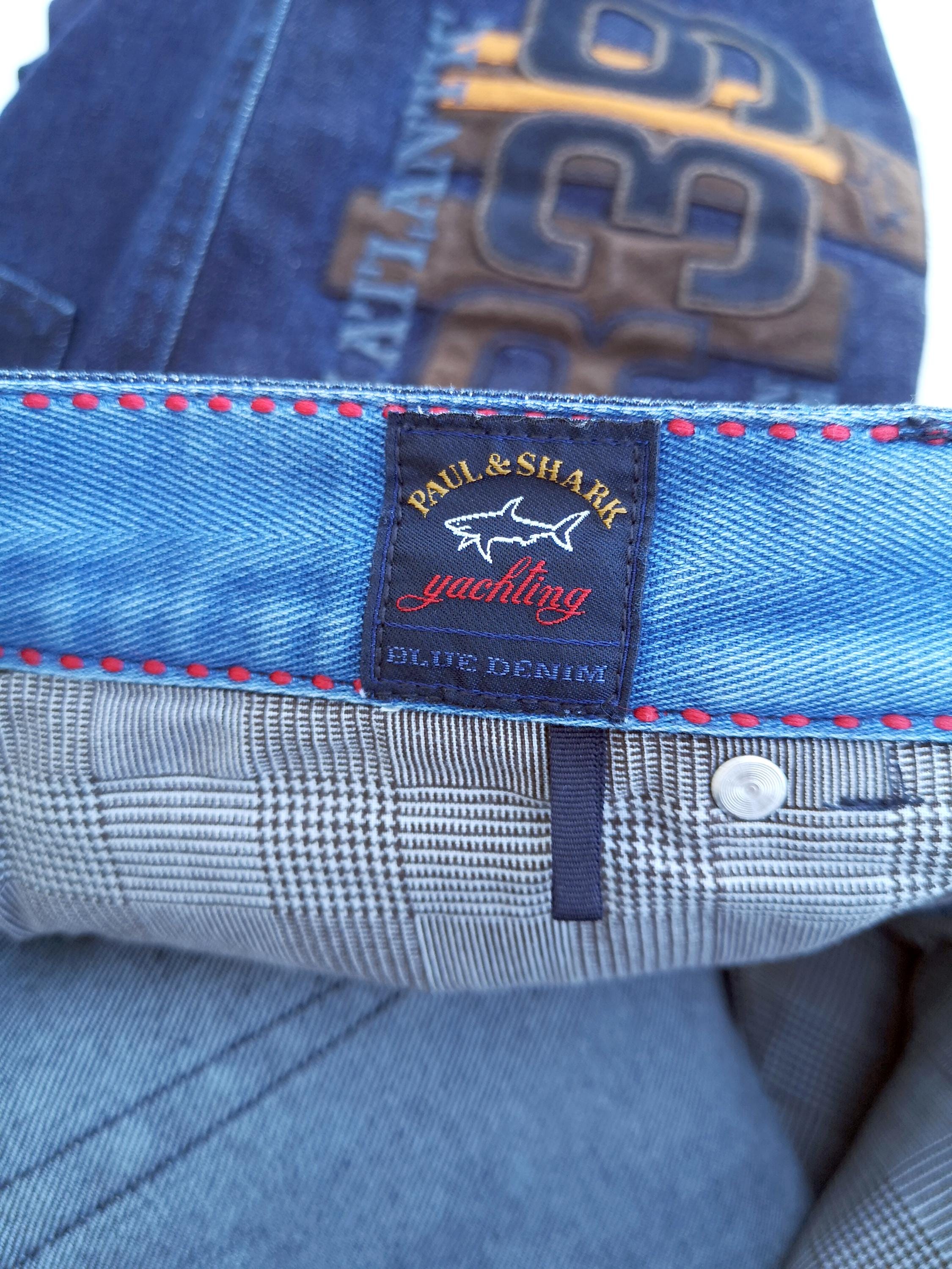 Jean Homme Le Shark Taille 32 Jambe 32 - Délavé Bleu Moyen, Coupe Relaxed, Occasion