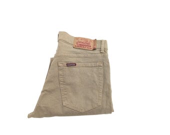 Vintage 90s Carrera Beige Jeans – Stretch Denim, W29 L29