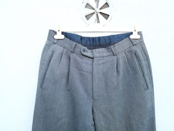Vintage Daniel Hechter Gray Pleated Classic Trous… - image 4