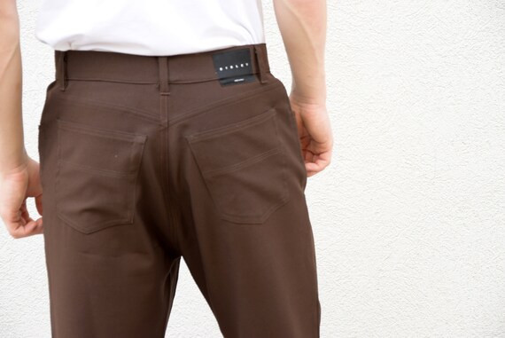 90 hommes SISLEY Trousers.Dark Brown droit jambe formelle formelle jambe pantalon masculine homme mode homme Style cadeau pour lui, de taille moyenne, M d5c5e3 90 hommes SISLEY Trousers.Dark Brown droit jambe formelle formelle jambe pantalon masculine homme mode homme Style cadeau pour lui, de taille moyenne, M d5c5e3