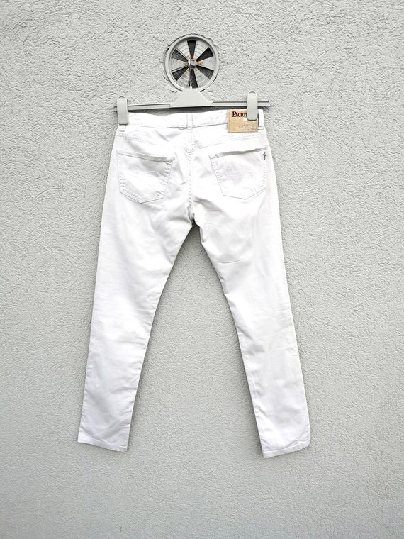 4US Cesare Paciotti Women's Low Rise White Jeans … - image 3