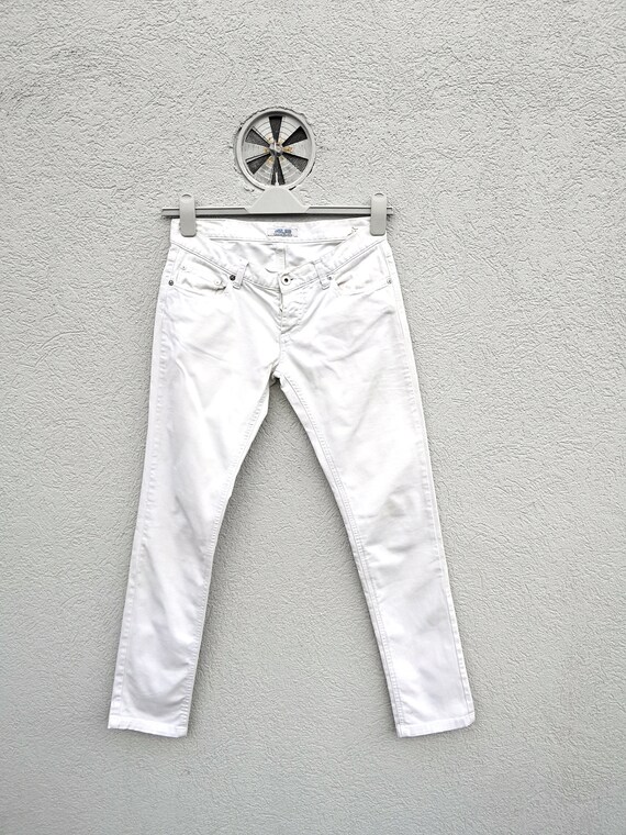 4US Cesare Paciotti Women's Low Rise White Jeans … - image 2