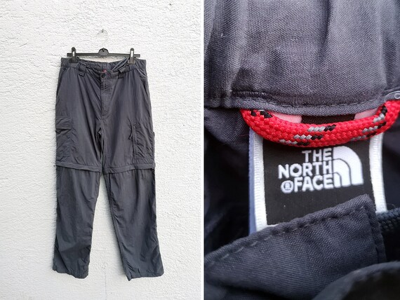 Vintage North Face Cargo Pants Mens Hiking Trousers in Black Utility Menswear Size Large