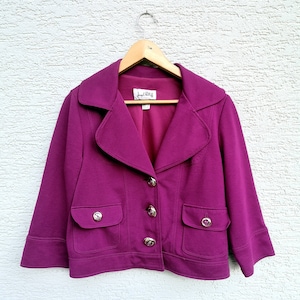 Vintage Joseph Ribkoff Pink Cropped Bolero Jacket - Elegant  Evening Jacket