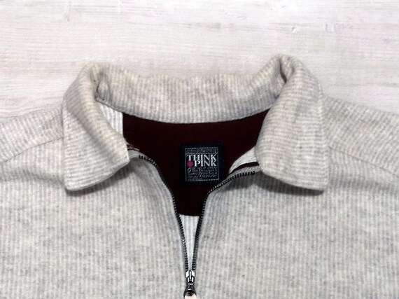 Vintage 90s THINK PINK Alpaca Wool Sweatshirt in … - image 4