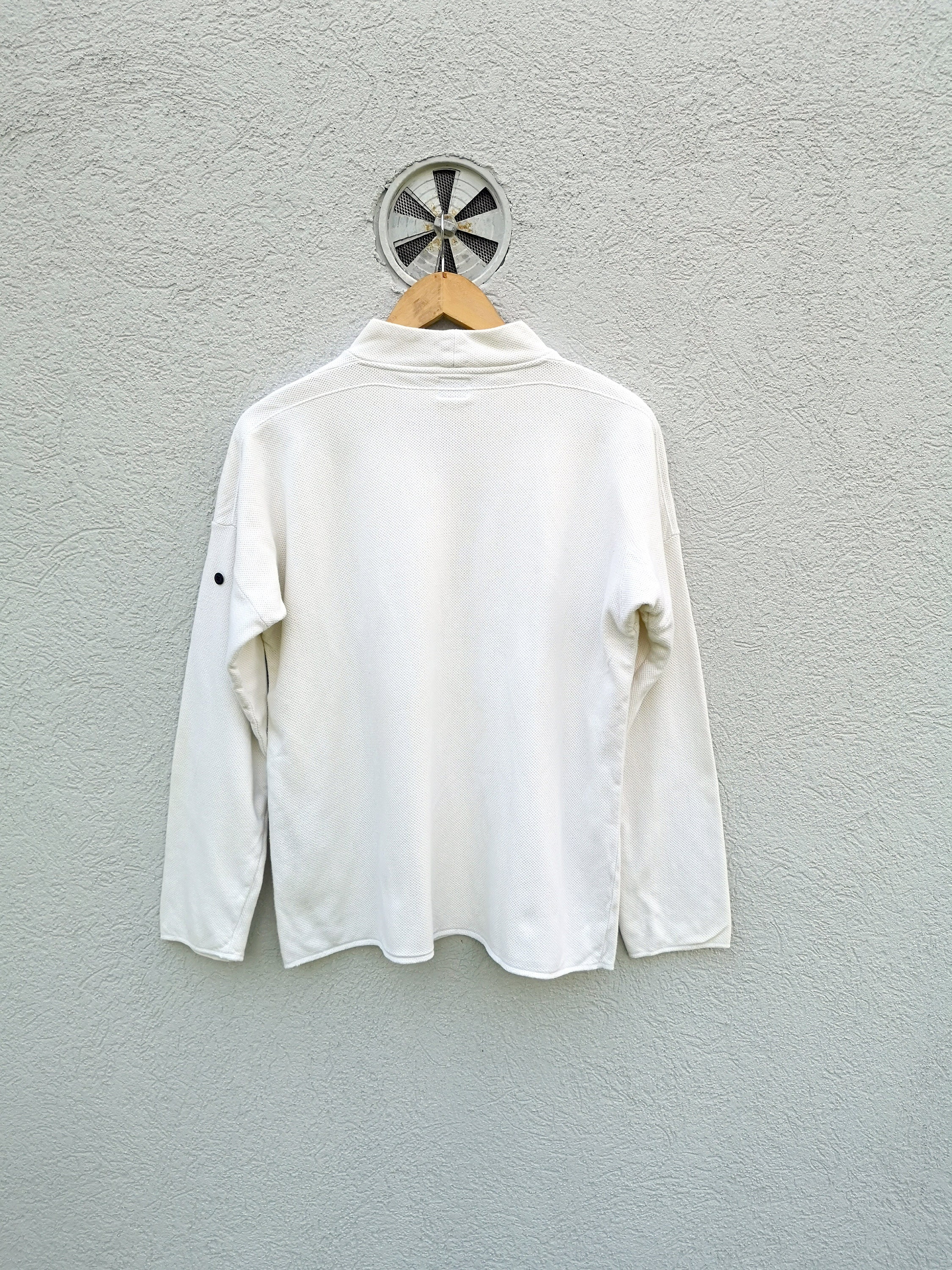 Rare Vintage C.P. Company Cotton Sweatshirt | Cream White Rare Vintage C.P. Company Cotton Sweatshirt | Cream White