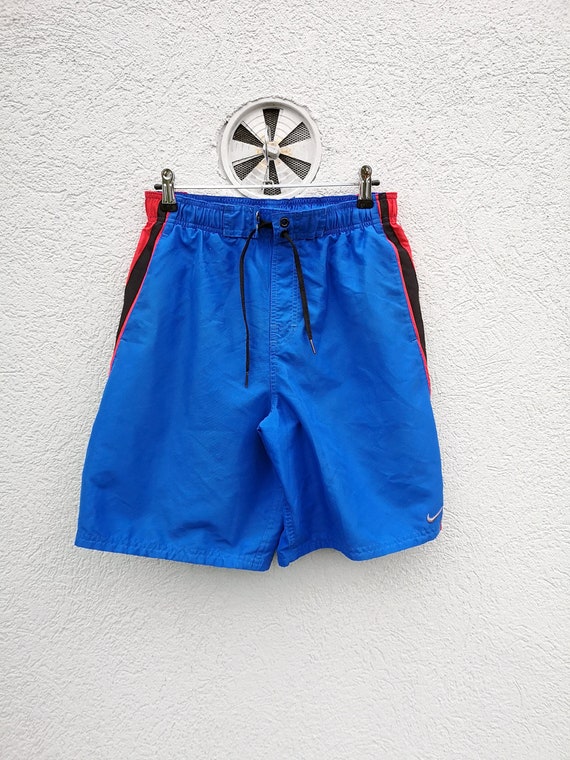 Vintage 90s Nike Color Block Running Shorts Men s Y2K Rave Fashion