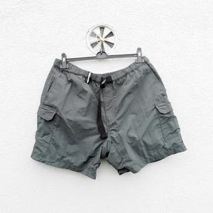Rare Vintage 90s AIGLE Army  Green Hiking Cargo Shorts size Extra large XL