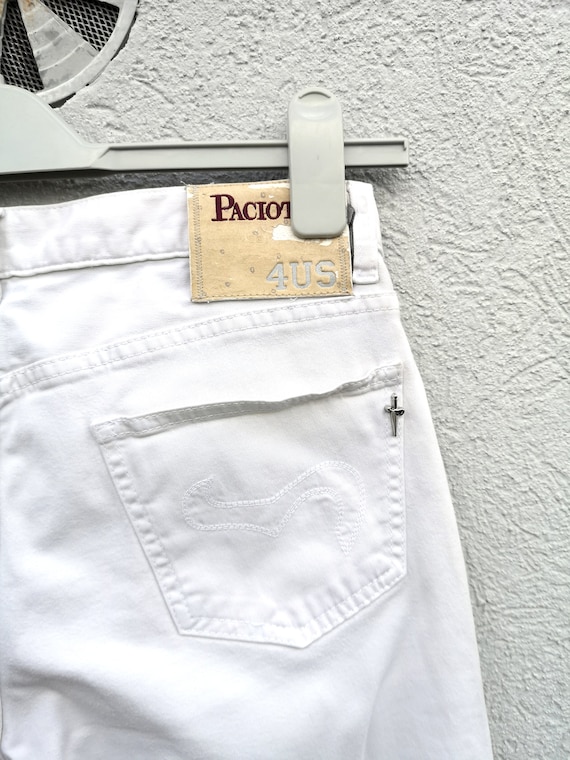4US Cesare Paciotti Women's Low Rise White Jeans … - image 7