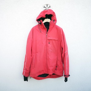 Vintage 90s Red Snowboard  Jacket  size XL -  CHIEMSEE  Hooded Sport Parka Extra Large