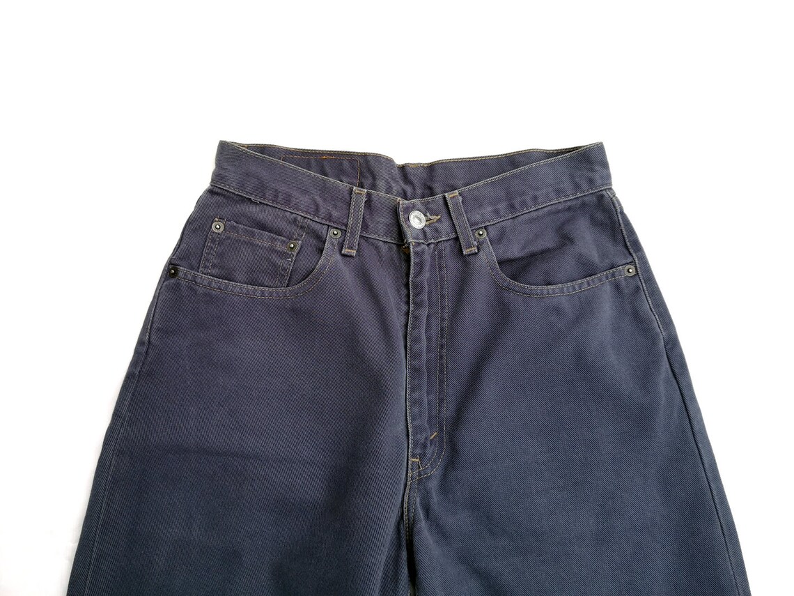 90s Vintage Levis 432 Mom Jeans : High Waist Indigo Denim Made in Croatia, foto 4 di 5
