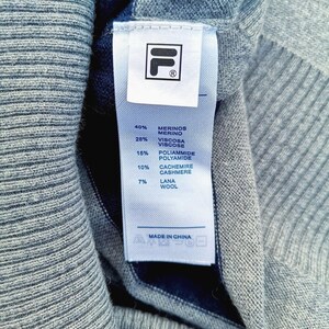 Vintage FILA Striped Sweater : Merino Cashmere Blend Slouchy Knit image 5