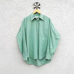 Men’s Classic Vintage Oxford Shirt with Gingham Check Pattern 42 /16.5