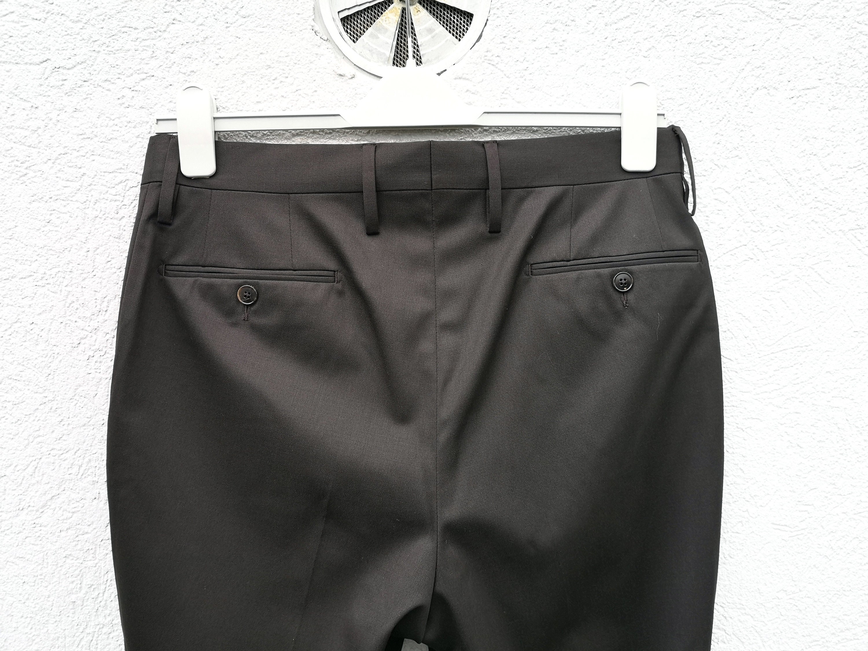 Vintage Gucci Tom Ford Era Brown Wool Pants: Sexy Minimalism