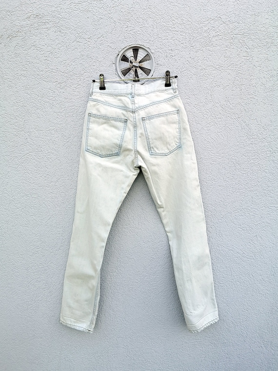 Retro Acne Studios Boy Bleach Jeans for Women Mid R… Gem