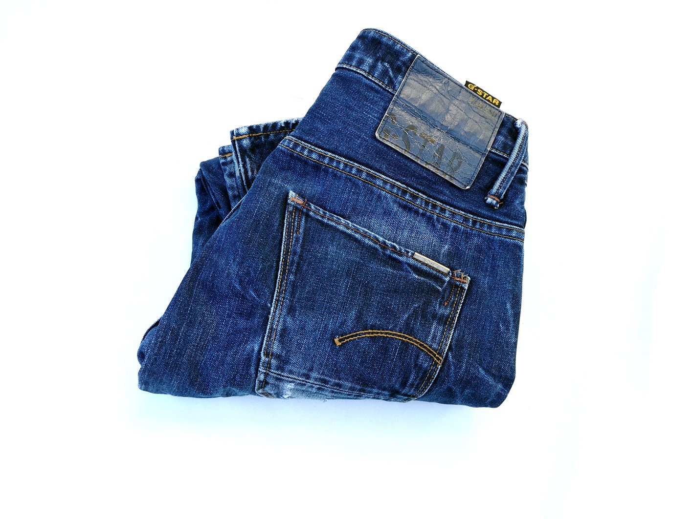 Vaqueros de hombre G-STAR Arc 3D Slim Denim desgastado azul oscuro Talla  29x30 -  México