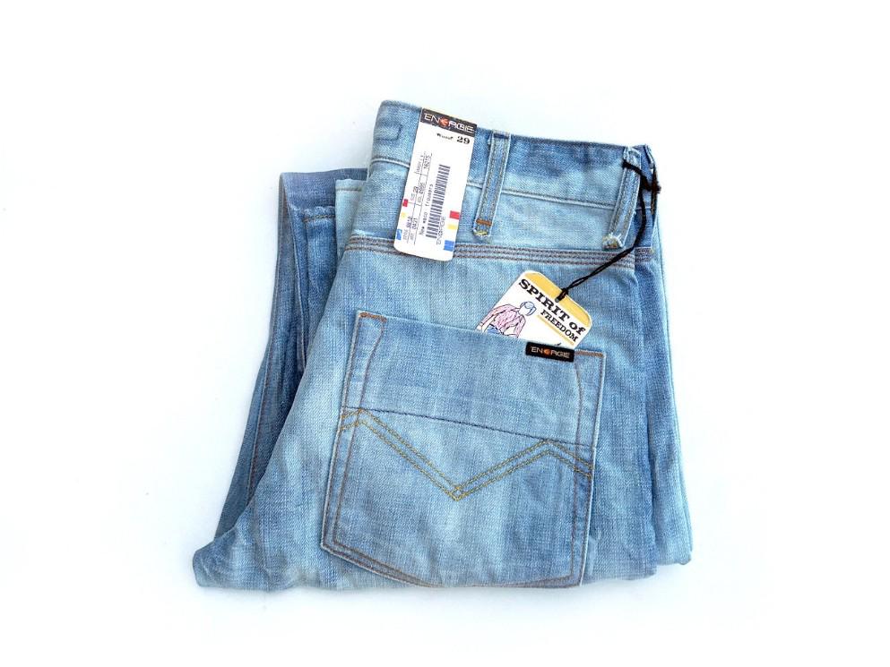 Pantalon Energie Homme Femme – Jean Coupe Large Baggy Hip Hop – Taille W27 Gris
