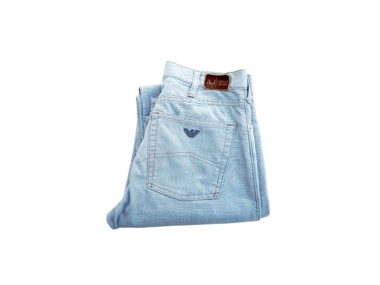Vintage Armani Italian Jeans Pale Blue Gray Denim W27 L32 - Etsy