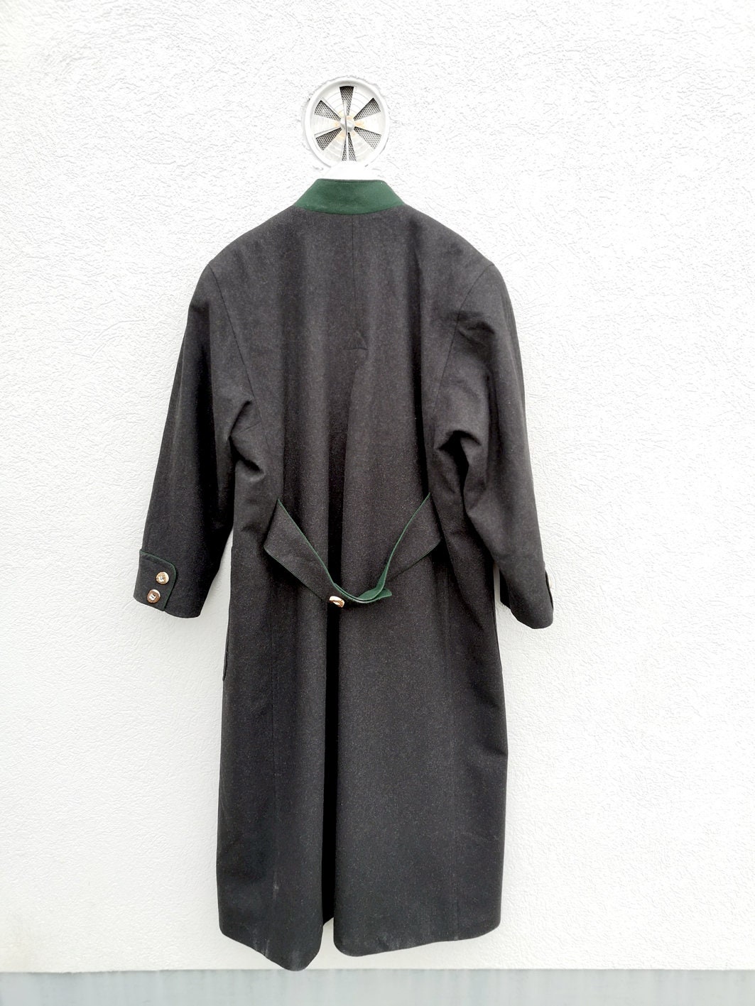 Double Breasted Bavarian Trachten Wool Overcoat by Zeiler Size