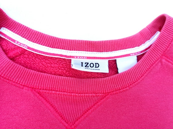 Vintage  IZOD Pink Sweatshirt - Crewneck Sport Sw… - image 2
