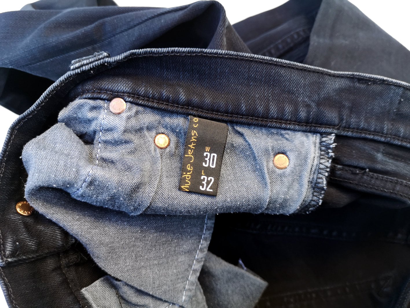 Nudie Skinny Jeans Black Denim W30 L32 Ultra Low Rise Y2K 