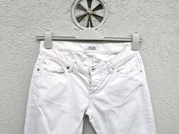 4US Cesare Paciotti Women's Low Rise White Jeans … - image 4