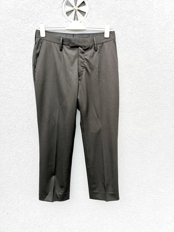 Vintage Gucci Tom Ford Era Brown Wool Pants: Sexy Minimalism