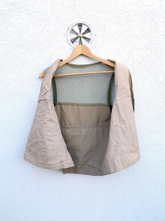 Gilet De Pêche Utilitaire Homme Vintage - Marron Taille L - 3-en-1