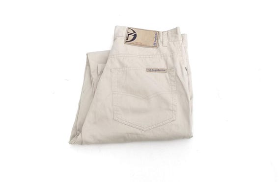 Sergio Tacchini, Vintage Sergio Tacchini Ecru Chino Pants Lightweight Cotton W28