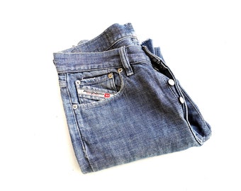 Vintage DIESEL Distressed Blue Denim Jeans - Size 29 Vintage DIESEL Distressed Blue Denim Jeans - Size 29