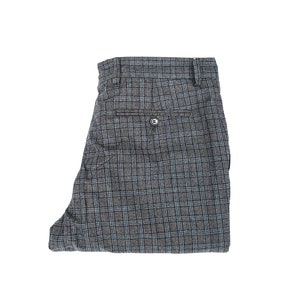 Vintage Zignone Checkered Wool Trousers – Classic Italian Suit Pants – Size 50
