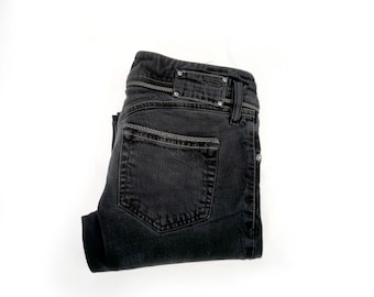 Low Rise Diesel MATIC Slim Fit Jeans :  Charchoal Black Denim Trousers