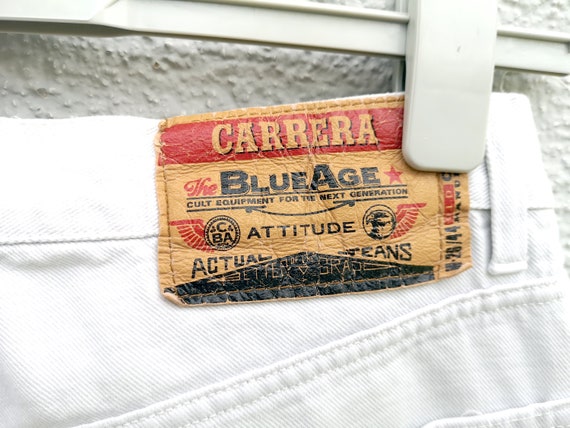 ヴィンテージ CARRERA ブルーエイジ ホワイト ジーンズ リラックス 