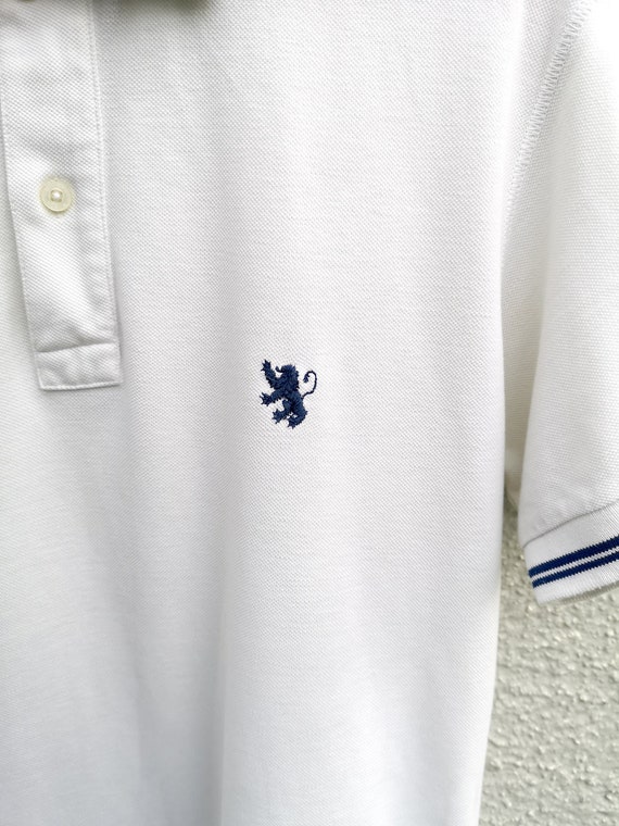 Vintage 80s Wilson White Polo Shirt Men's  size L… - image 6