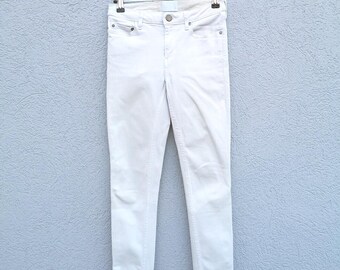 Y2K Acne Studios Skin 5 Jeans – White Skinny Stretch Denim