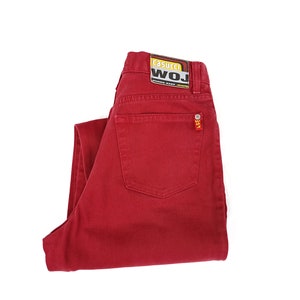 Vintage 90s CASUCCI red high waisted mom jeans  Made in Italy