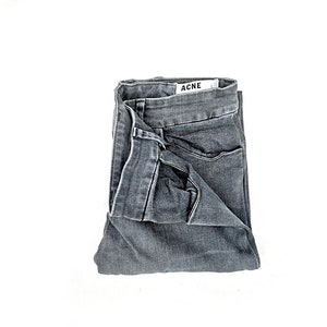 ACNE STUDIOS High Rise  Skinny  Jeans,  Gray Denim Trousers Women  | size 25/32