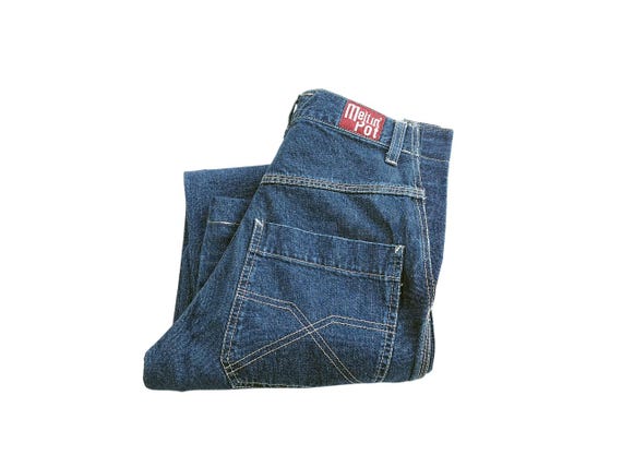 90s Meltin' Pot Baggy Carpenter Jeans - Hip Hop Denim Cargos - Etsy