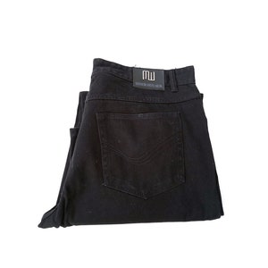 Loose  Fit Black Jeans size W38 L34 - Vintage  90s Hip Hop Style,  Straight leg, High Rise Denim  Pants
