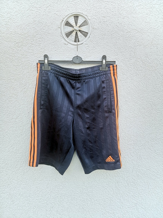 ADIDAS Mens Navy Blue Orange Striped Shorts Size 30/32 - Etsy