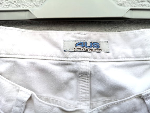 4US Cesare Paciotti Women's Low Rise White Jeans … - image 6
